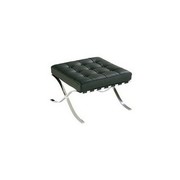 Barselona оттоманка , кожа черная