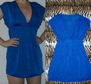 Красивая летняя туника синего цвета